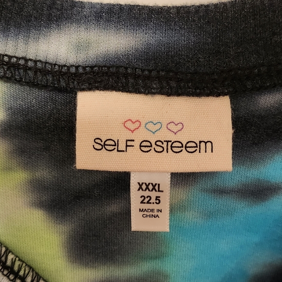 Self Esteem Girl's Long Sleeve Shirt Size 22.5 Multi - Picture 2 of 4